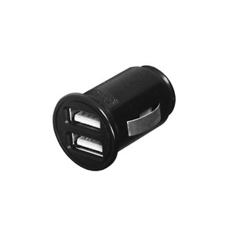 Автомобильное зарядное устройство для телефона Ginzzu GA-4015UB, 2xUSB, 3A, черный