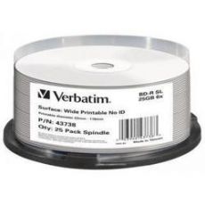 Диск BD-R Verbatim 25Gb 6x Cake Box (25шт) Printable Light Scribe (43738)