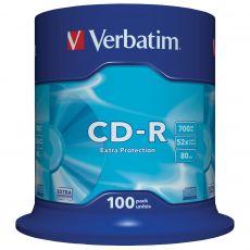 Диск CD-R Verbatim 700Mb 52x DataLife Cake Box (100шт)