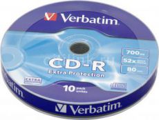Диск CD-R Verbatim 700Mb 52x extra protect (10шт)
