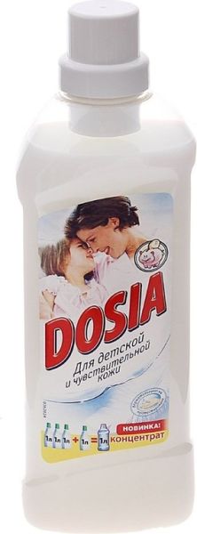 Кондиционер для белья Dosia концентрат Для детской и чувствительной кожи 1л